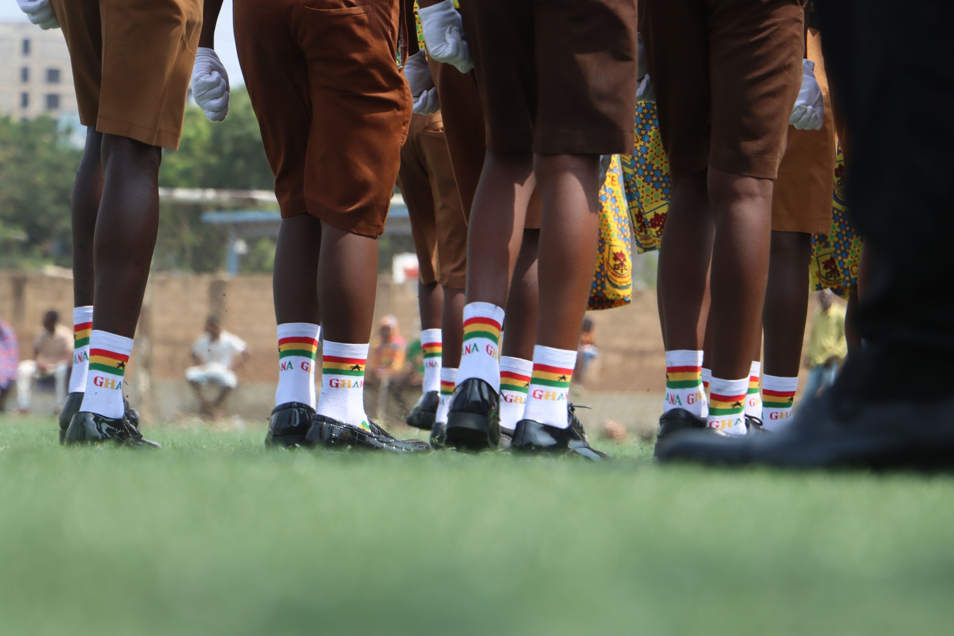 Patriotic Youth Marching for Independence Day Celebration